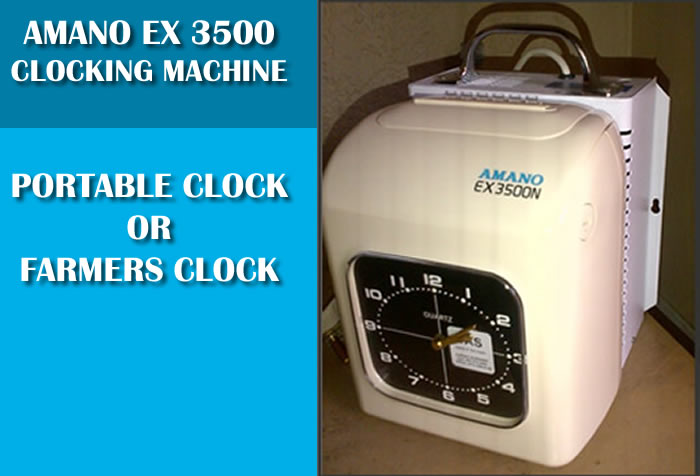 Farmers Clocking system with Attached Battery Pack Product